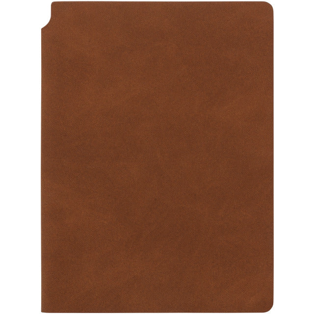 Kolma Smooth Notizbuch – A5 – punktiert – 144 Blatt – 80 g/m², Stiftschlaufe, Einstecktasche, braun