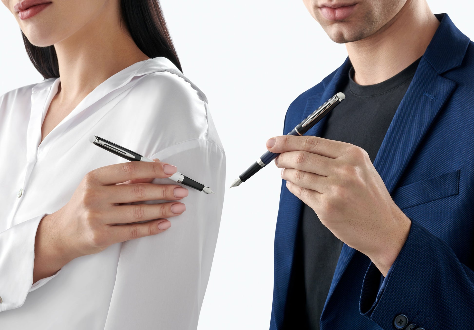 Waterman Hémisphère Colour Blocking Schwarz & Weiss – Lackoberfläche, Geschenkbox