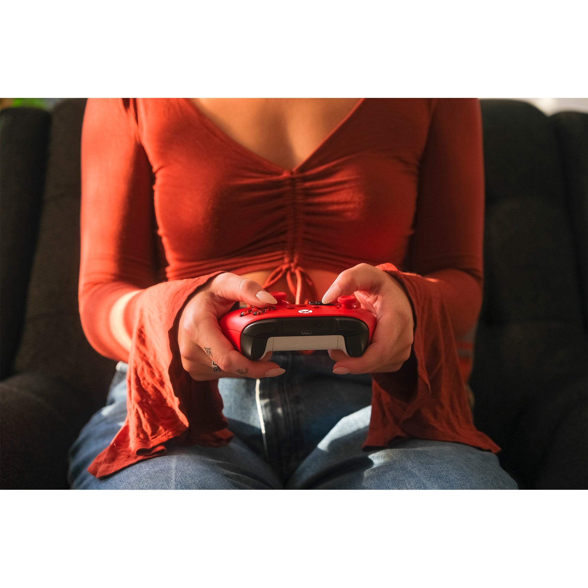 Microsoft Pulse Red – Gamepad – Kabellos (Bluetooth/2,4 GHz), Rot