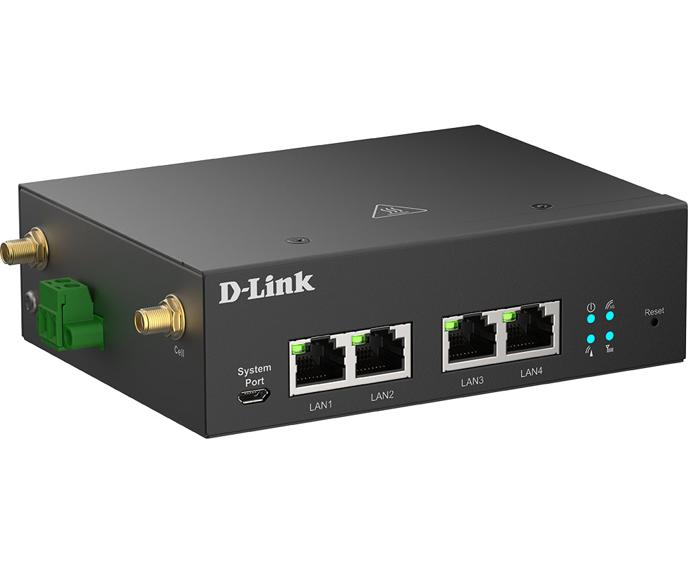 D-Link DWM-314-G – 5G Router, Wi-Fi 5, 1GbE, 4× RJ-45, Schwarz