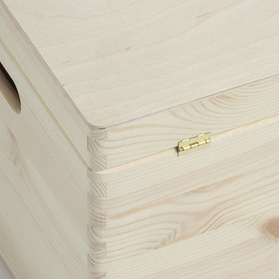 Zeller Present Aufbewahrungsbox (mit Deckel) – Holz – Natur – 400 × 230 × 300 mm