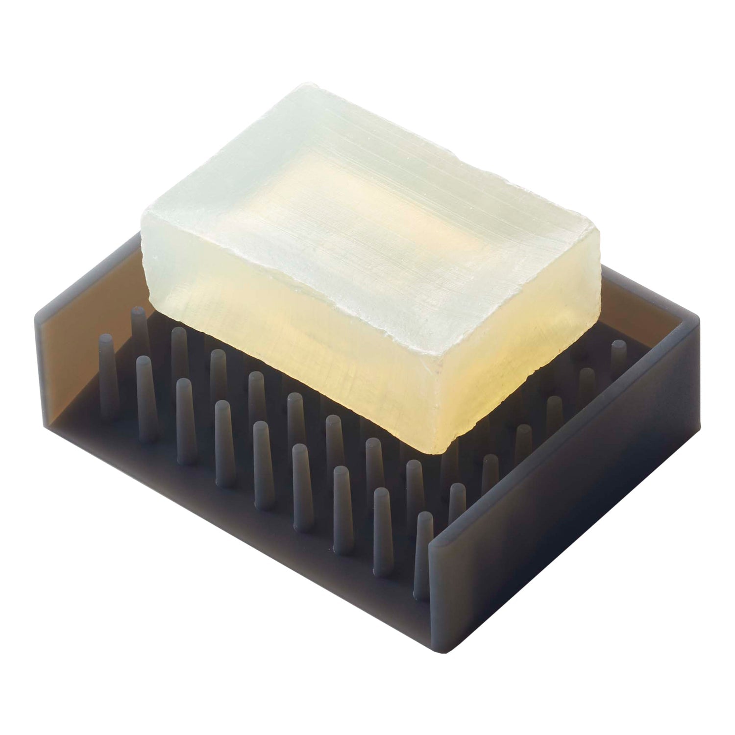 Yamazaki Seifenschale FLOAT – Silikon, 11×8,5×3 cm, Schwarz