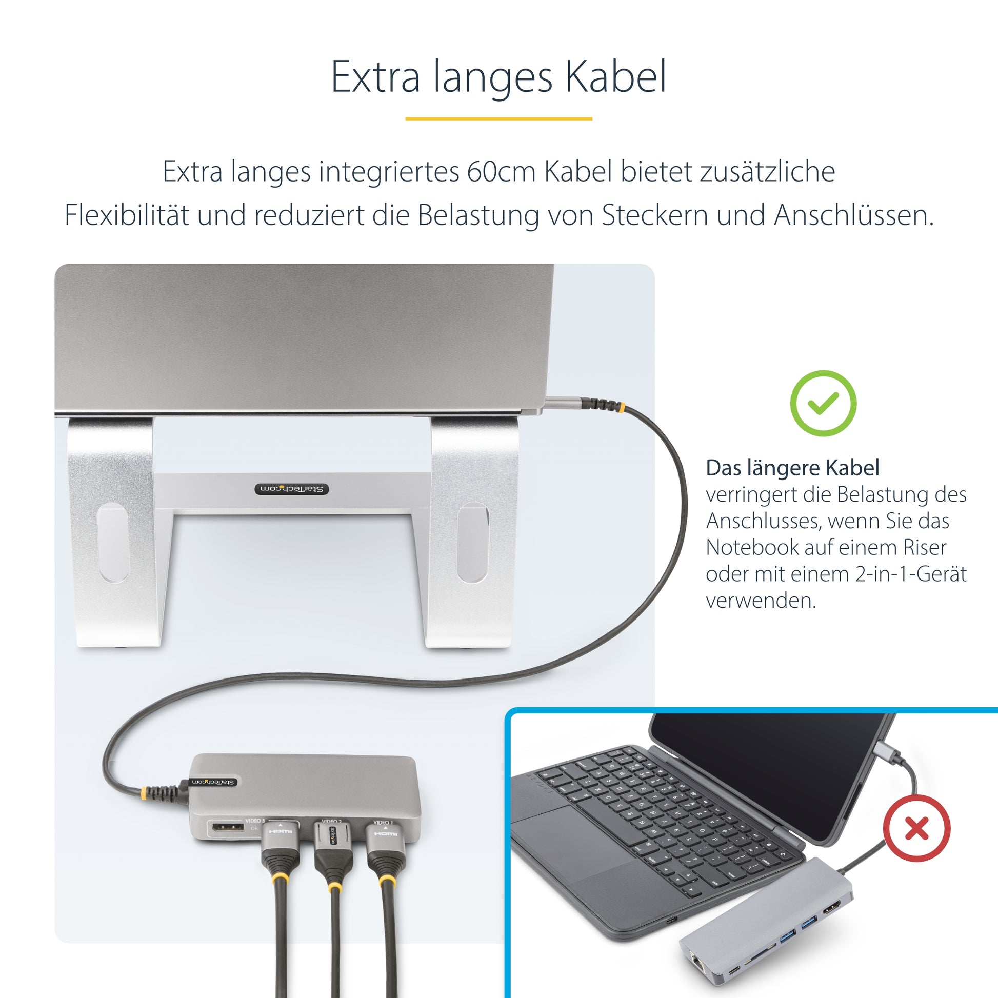 StarTech.com Multiport-Adapter – USB-C, 2× DP, 2× HDMI, 3× USB-A, 1× USB-C, 100 W PD, für Windows/ChromeOS
