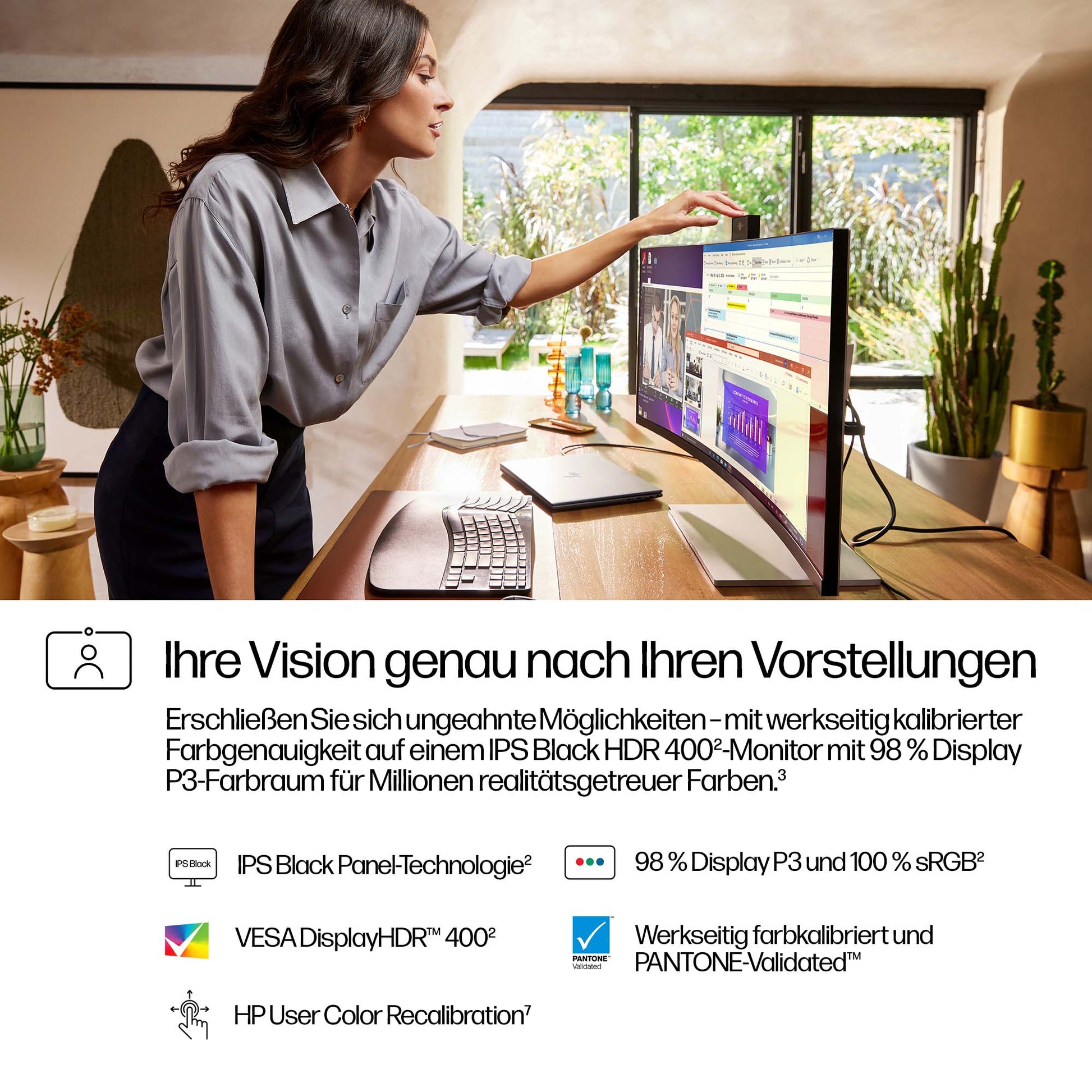 HP 734PM – Monitor, 2560 × 1440 (WQHD)