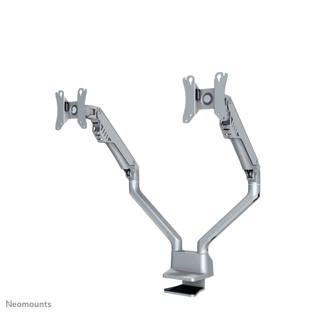 Neomounts Monitorarm, Tischklemme, Tischdurchführung, bis 32", Silber
