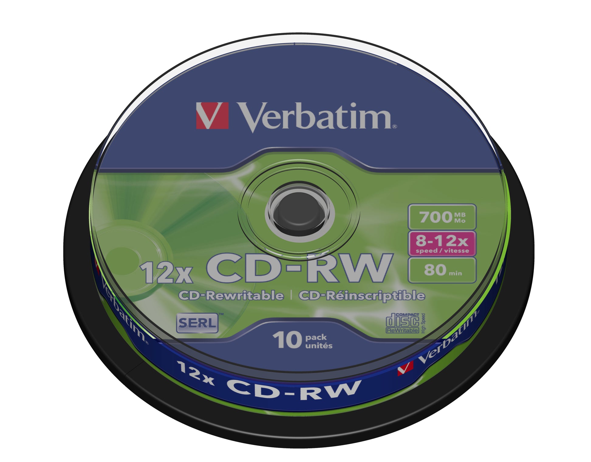 Verbatim CD-RW 700 MB/80 Min. – Spindel 10 Stück