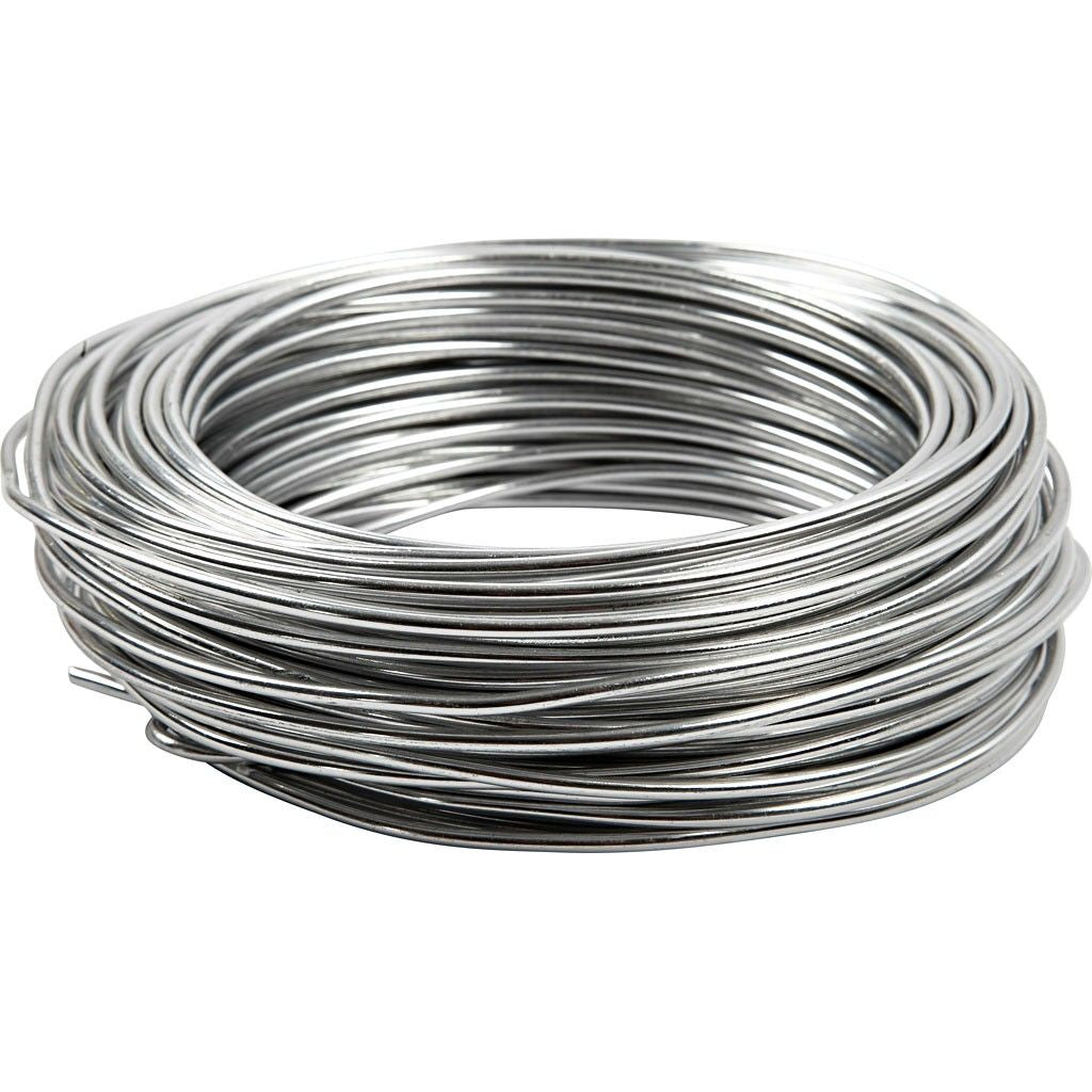 Creativ Company Aluminiumdraht, Silber, Ø 3 mm × 29 m