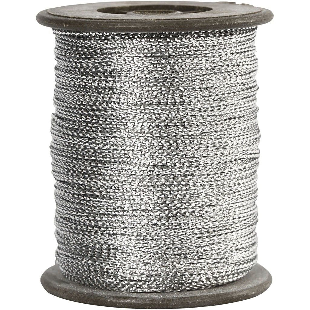 Creativ Company Kordel silber Ø 0,5 mm × 100 m