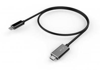 LMP USB-C auf USB-C Kabel – 1,8 m – PD 100 W – TPE-Mantel, magnetisch – Grau