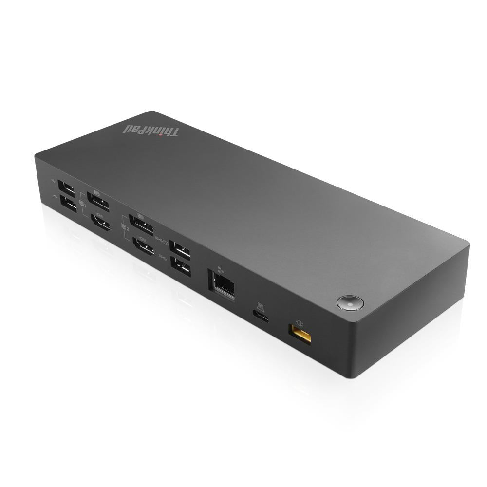 Lenovo 40AF0135UK Dockingstation – USB-C, 2× DP, 2× HDMI, 5× USB-A, 1× USB-C, GbE, 3,5 mm Audio, für Lenovo