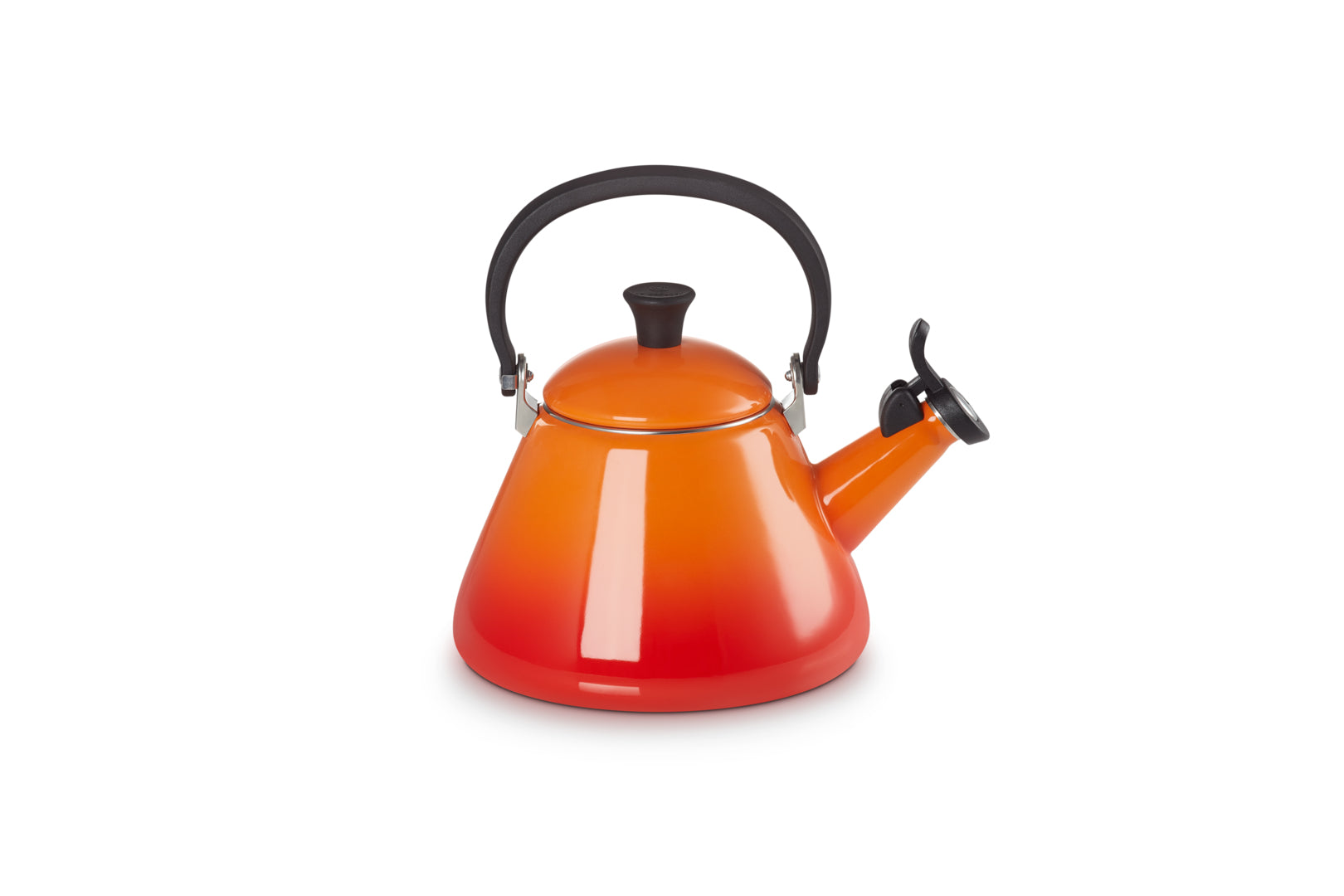 Le Creuset Kone Wasserkocher – 1,6 l, Karbonstahl, Orange, 40101020900000
