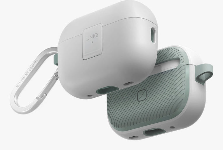 Uniq Clyde – Schutzhülle – für Apple AirPods Pro (1. & 2. Gen.) – Aluminium/PC/TPU – Weiss