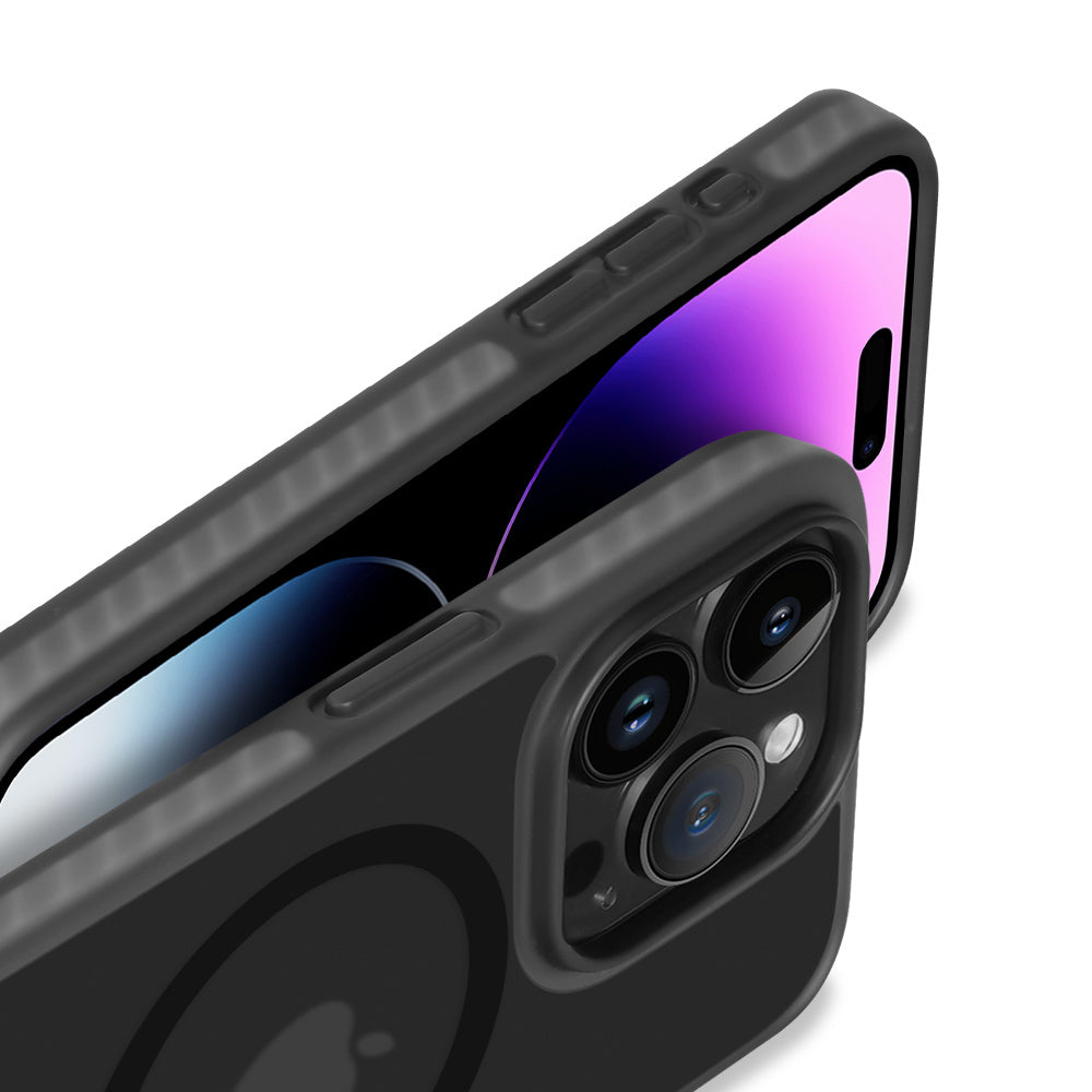 Nevox – Backcover – für Apple iPhone 16 Pro – Schwarz – TPU/PC – MagSafe-kompatibel