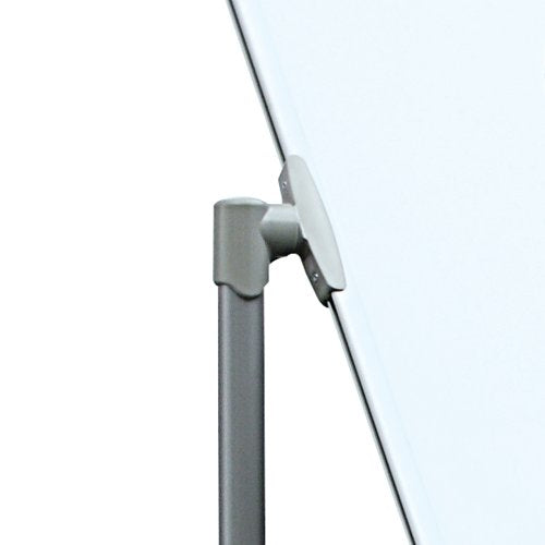 Nobo Whiteboard – 120 × 90 cm, Stahl, magnetisch, mobil, beidseitig, drehbar, inkl. Stiftablage