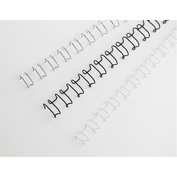 GBC Drahtbinderücken – für A4 – Ø 6 mm, weiss, Draht – 100 Stk.