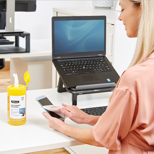 Fellowes Bildschirm-Reinigungstücher 9970311 – für LCD/TFT/Plasma – 100 Stk.