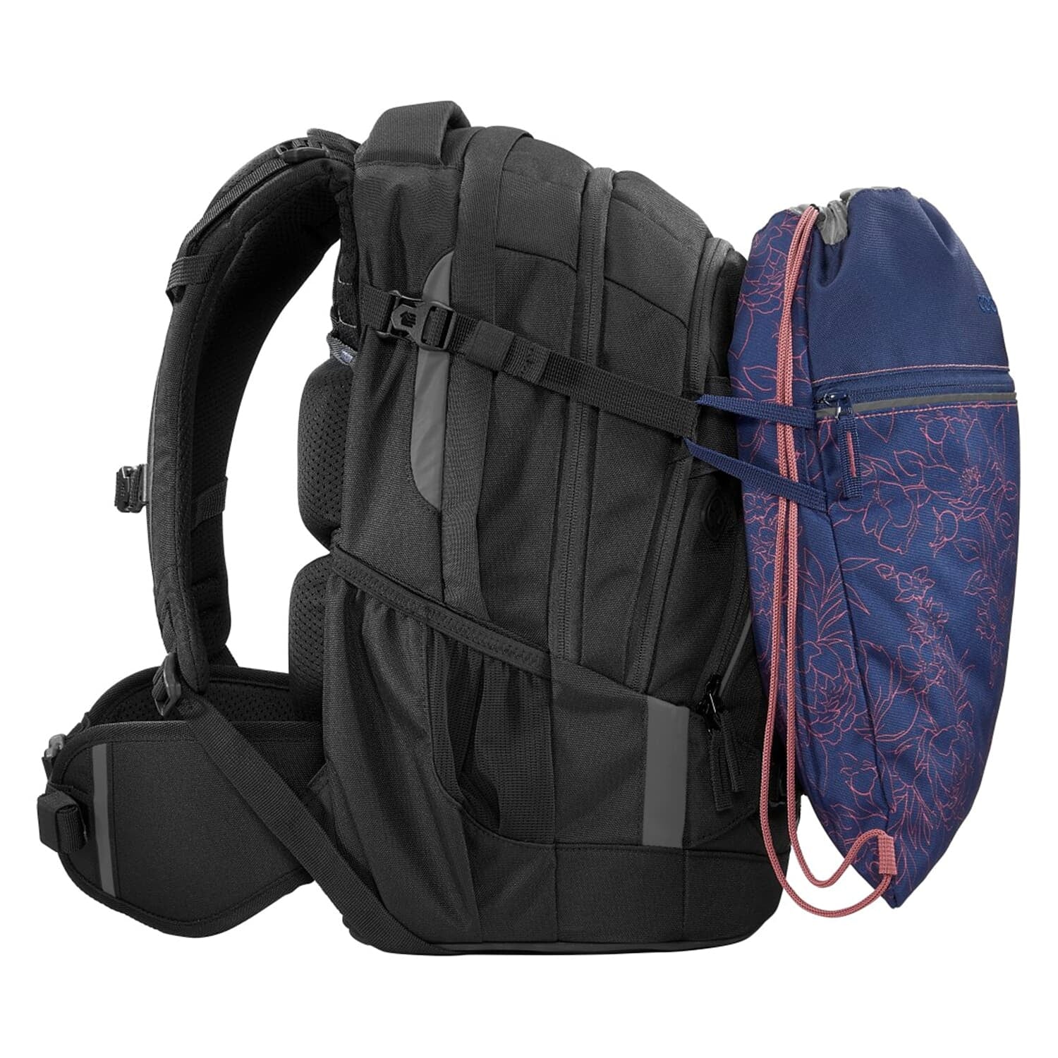 Coocazoo Sportbeutel – 10 l, Motiv Sweet Rose, wasserabweisend, 34 × 43 cm