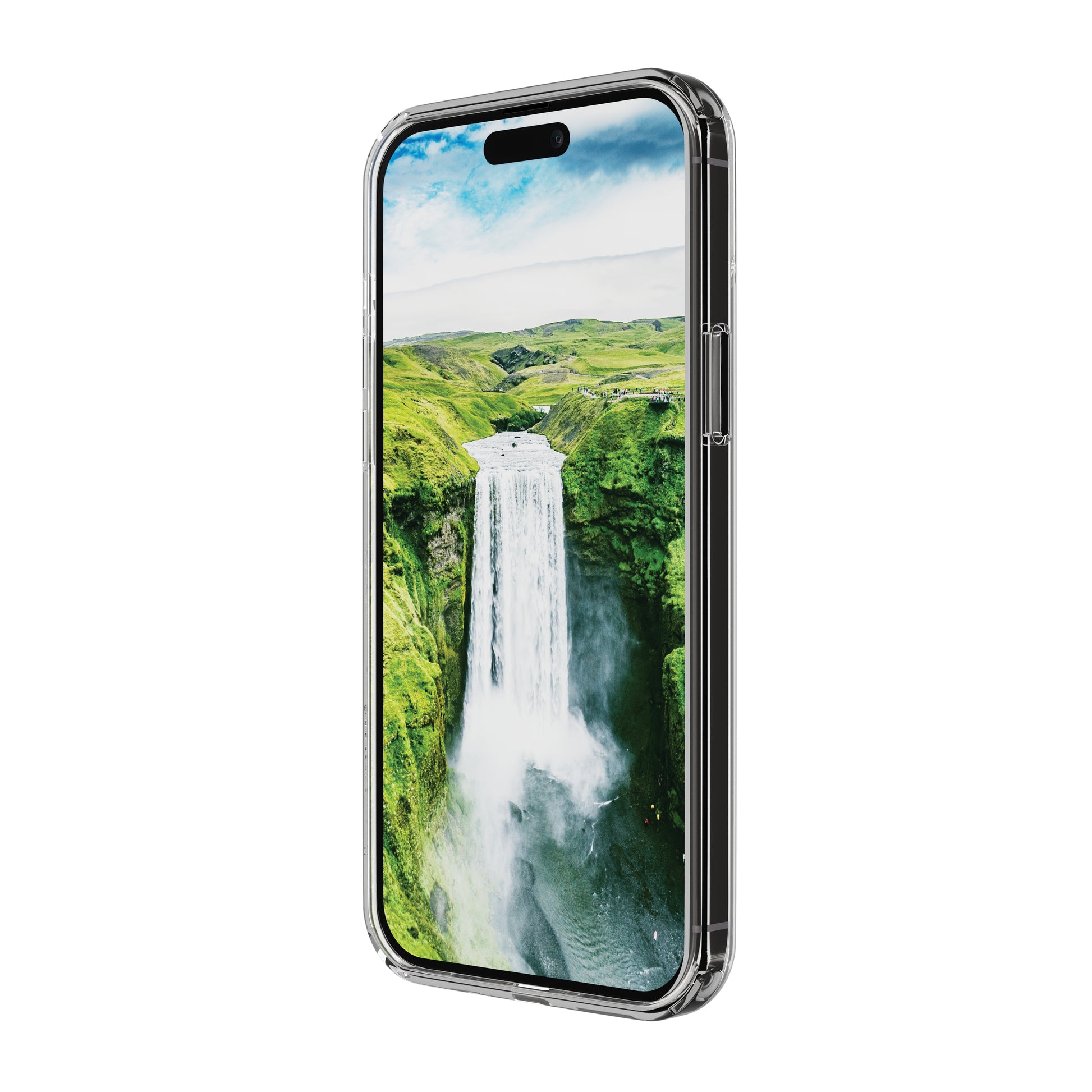 dbramante1928 Iceland Ultra D3O – Backcover – für Apple iPhone 15, Transparent, staub- und kratzresistent