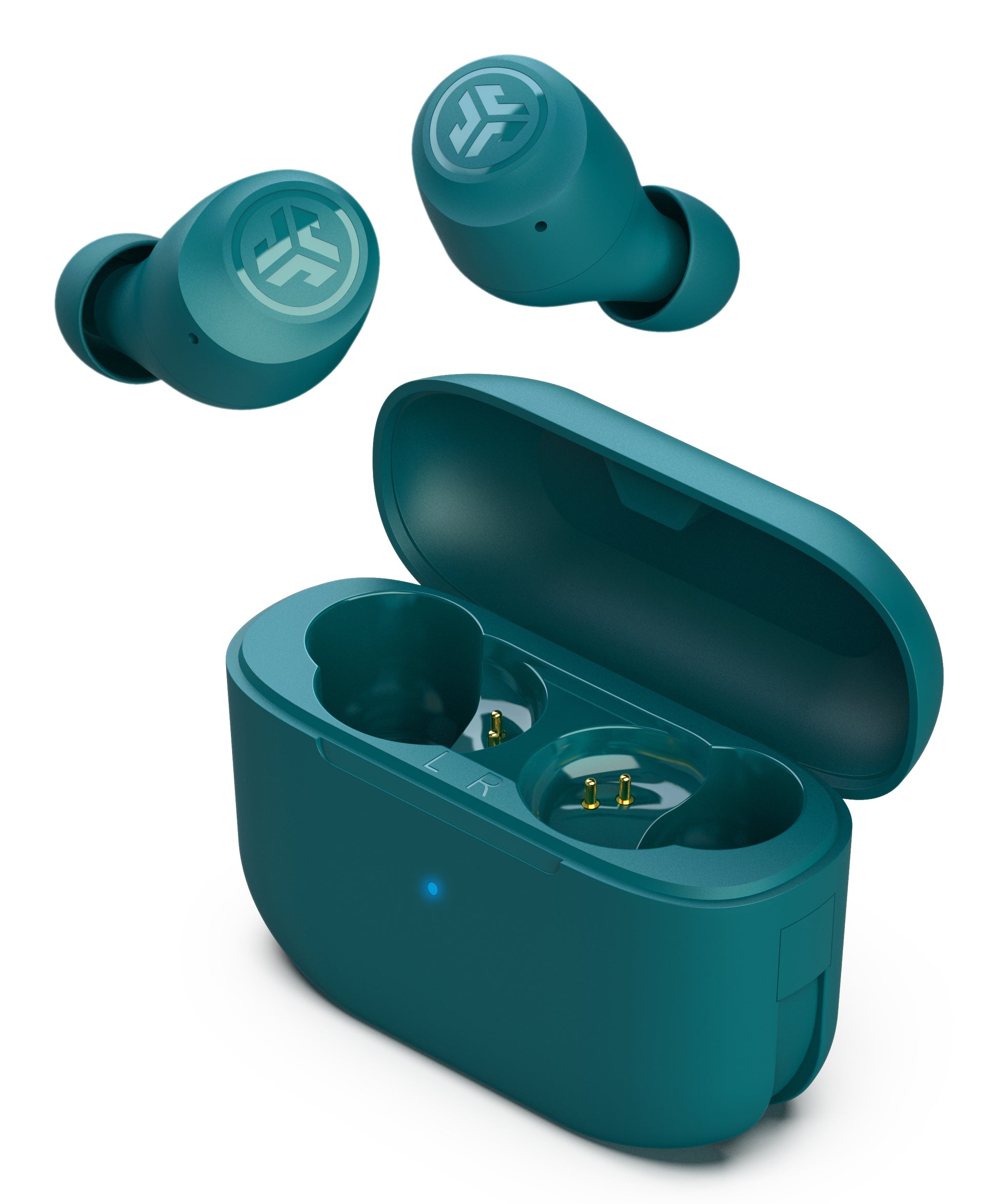 JLab Go Pop+ TWS In-Ear – Stereo, TWS, mit Ladecase, Türkis, BT 5.1