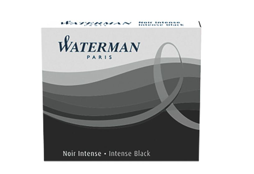 Waterman S0110940 Füllhalter-Patrone – Schwarz, für Füllfederhalter, 6er-Pack