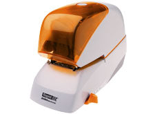 Rapid Supreme 5080e – Elektrischer Hefter, 80 Blatt, geschlossene Heftung, Einlegetiefe 50 mm, Weiss/Schwarz