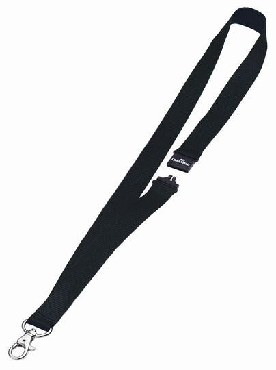 Durable Schlüsselanhänger Textilband – schwarz, Kunststoff, B 20 × H 440 mm, 10 Stk.