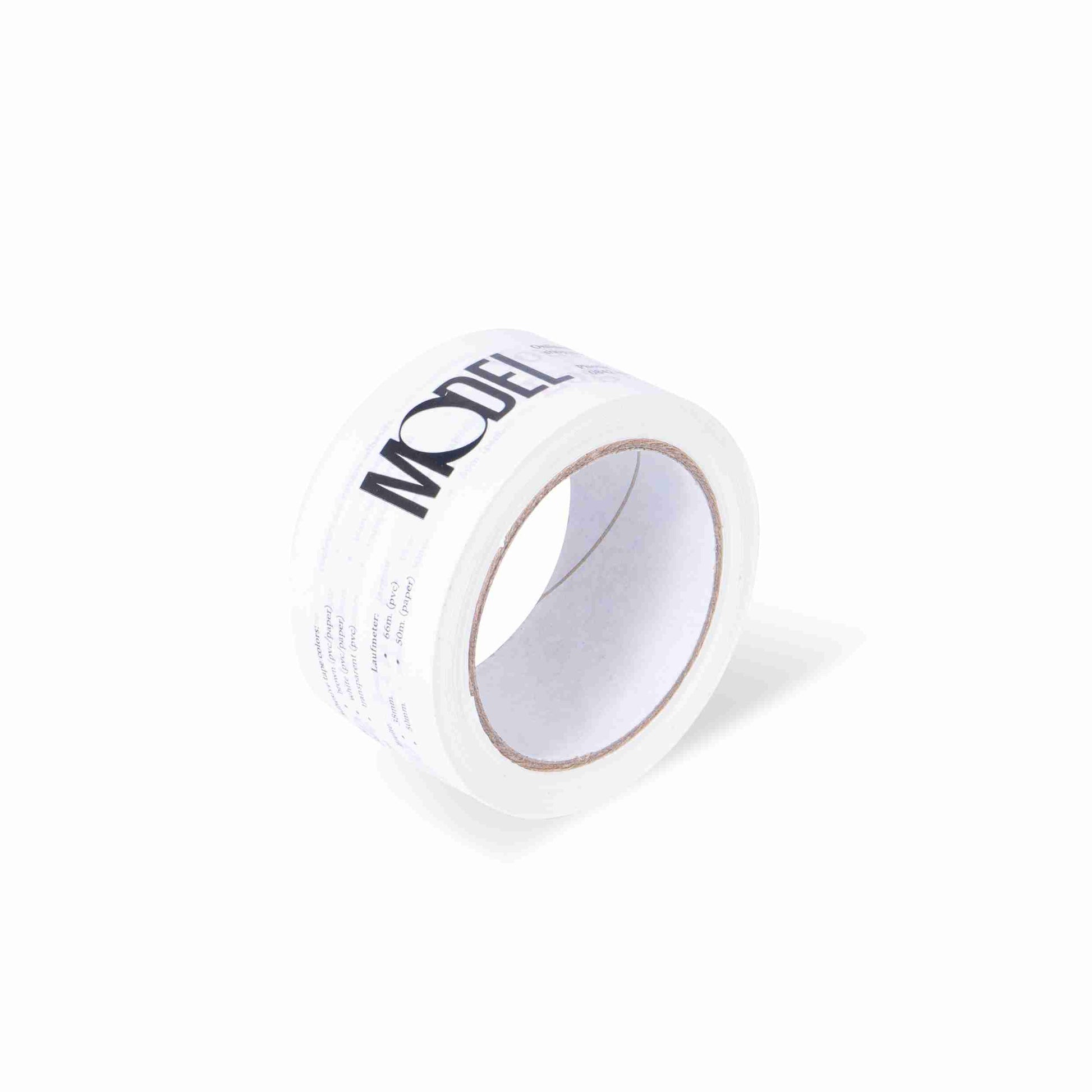 Verpackungsklebeband, PVC, weiss, 3‑farbig bedruckt – 38 mm × 66 m – 1 Stk., ab 192 Stk.