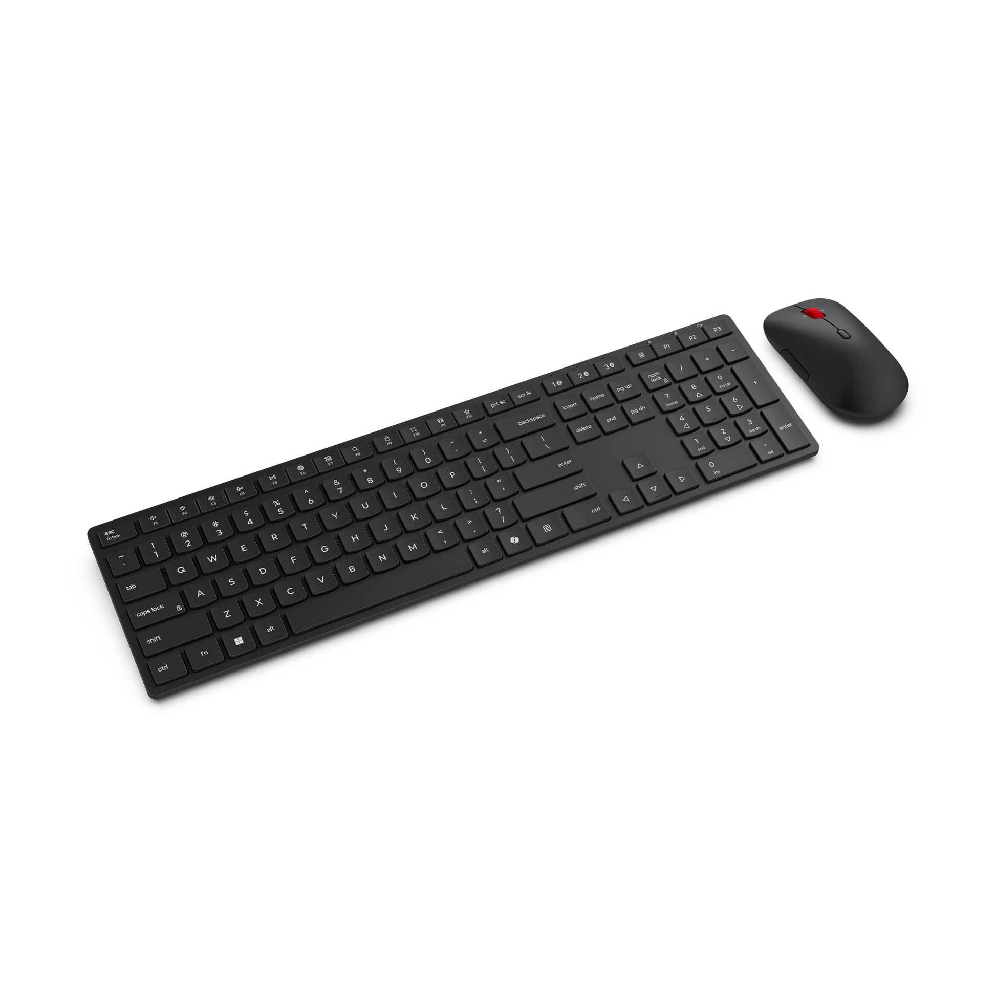 Lenovo Wireless Multi-Mode Pro Combo – Tastatur-Maus-Set – Bluetooth & 2,4 GHz (USB-A Empfänger) – Schwarz