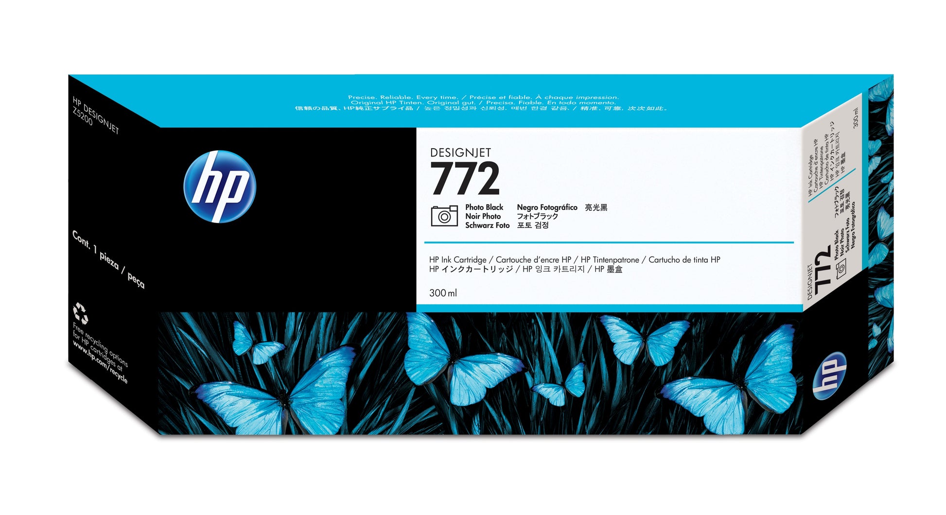 HP Tintenpatrone 772, schwarz – für Inkjetdrucker/Multifunktionsgeräte