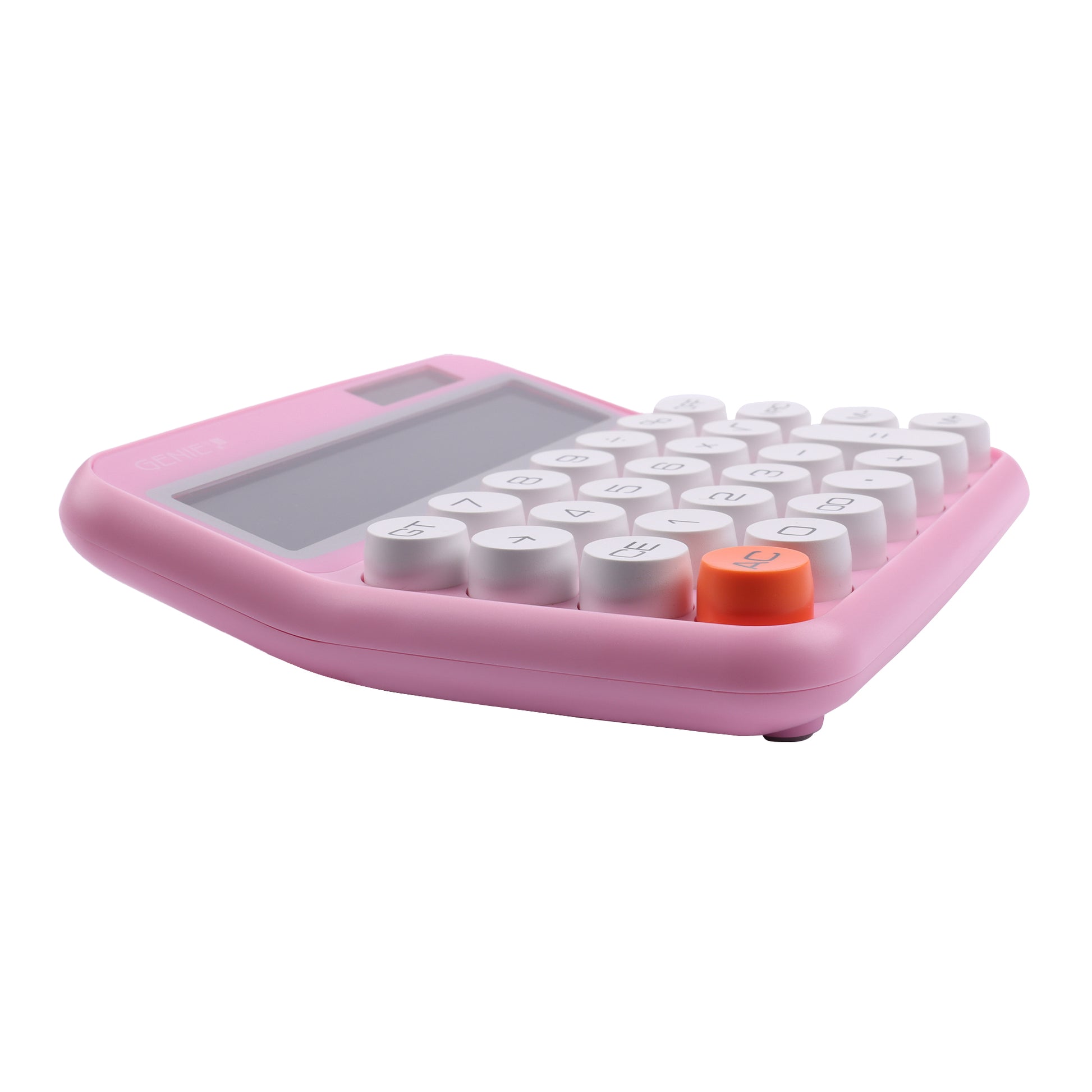 Genie Tischrechner 612P – 12-stellig – Solar/Batterie – Pink