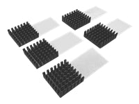 QNAP Kühlkörper für M.2 SSD – 5er-Pack, 15×15 mm, selbstklebend, schwarz