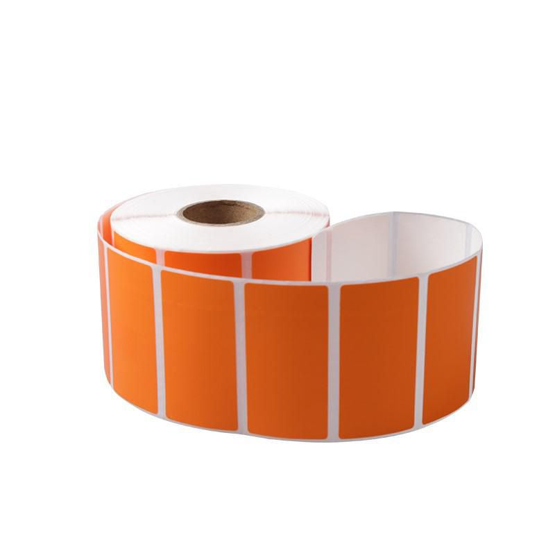 Capture Drucketiketten, 45 mm × 32 mm, orange, Direktthermo, beschichtet, permanent, 2800 Etiketten/Rolle