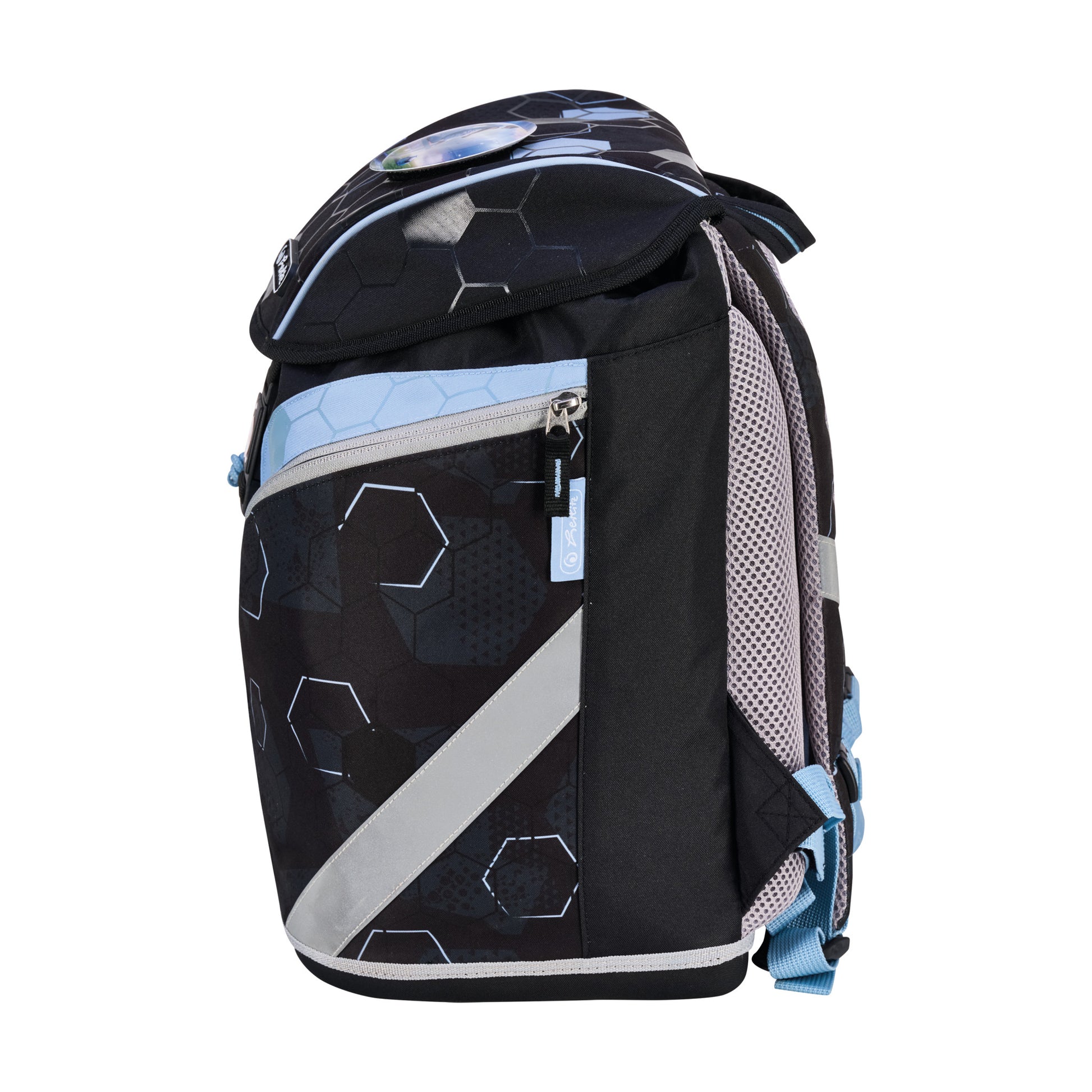 Herlitz SoftLight – Schulrucksack-Set 5-teilig, Cyber Soccer, 18 l, 28×38×23 cm