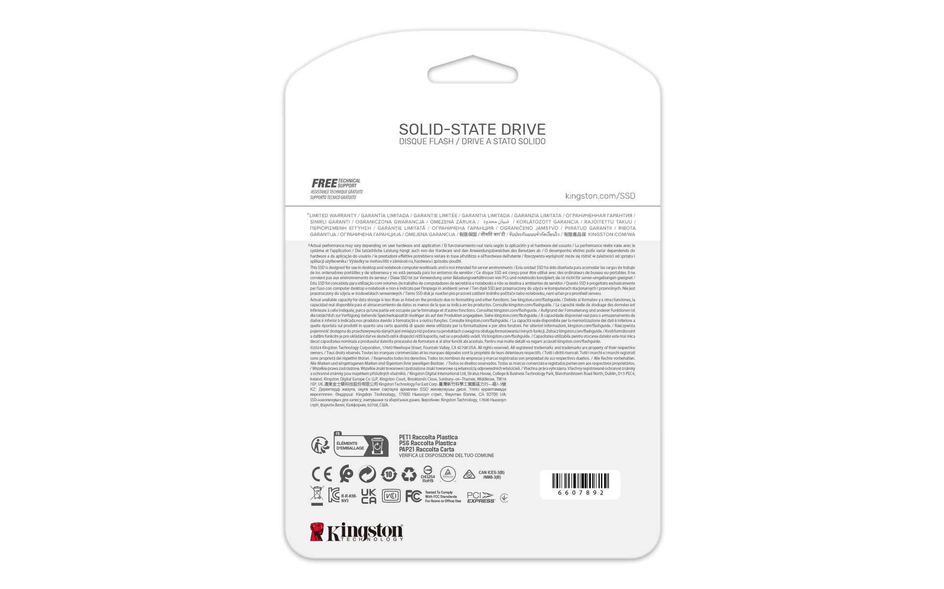 Kingston NV3 – 4000G, 4 TB, M.2 2280 NVMe SSD