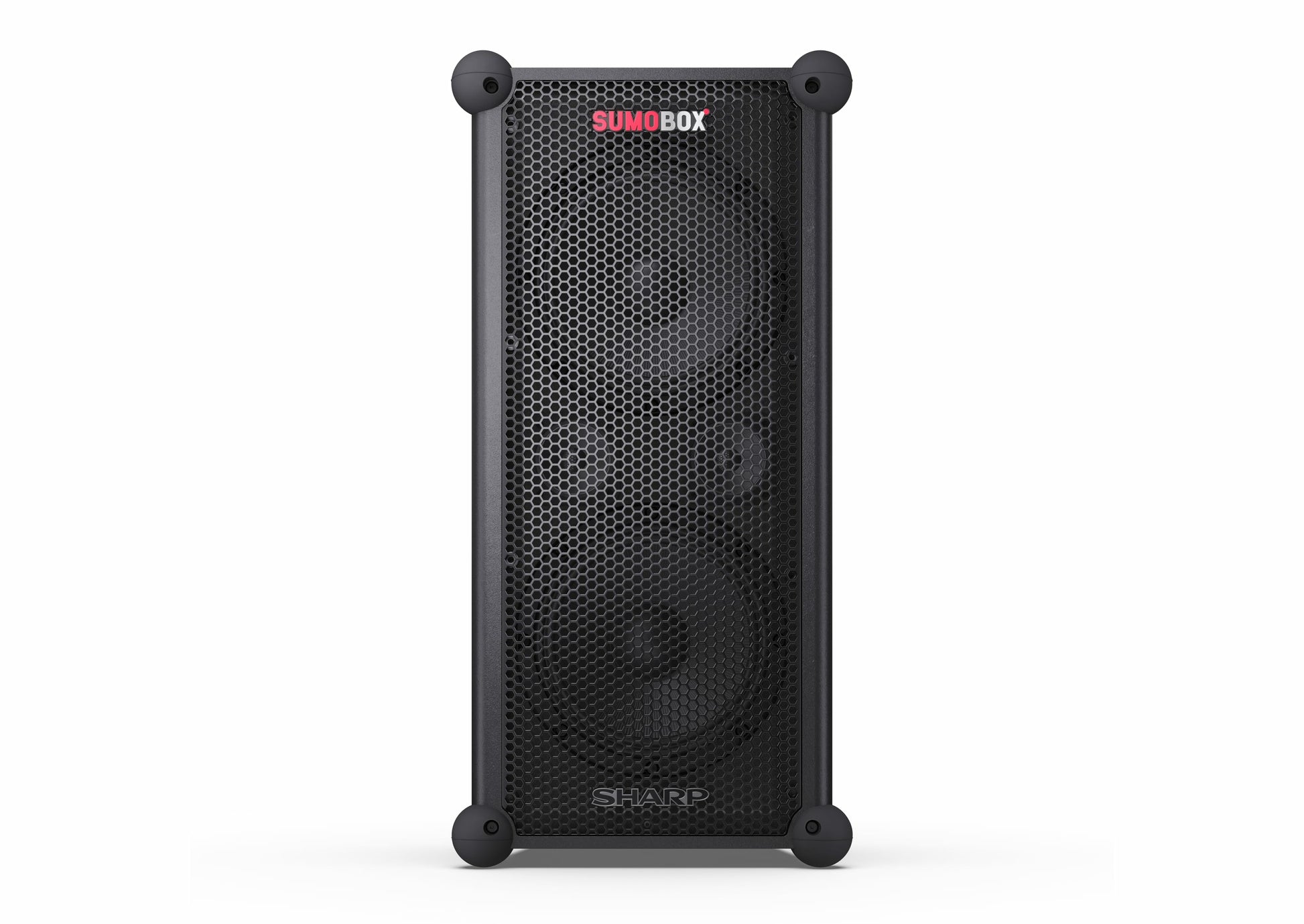 Sharp CP-LS100 – Party-Lautsprecher – 120 W, 10 h Akku, LED, Bluetooth 5.0, spritzwassergeschützt, Schwarz
