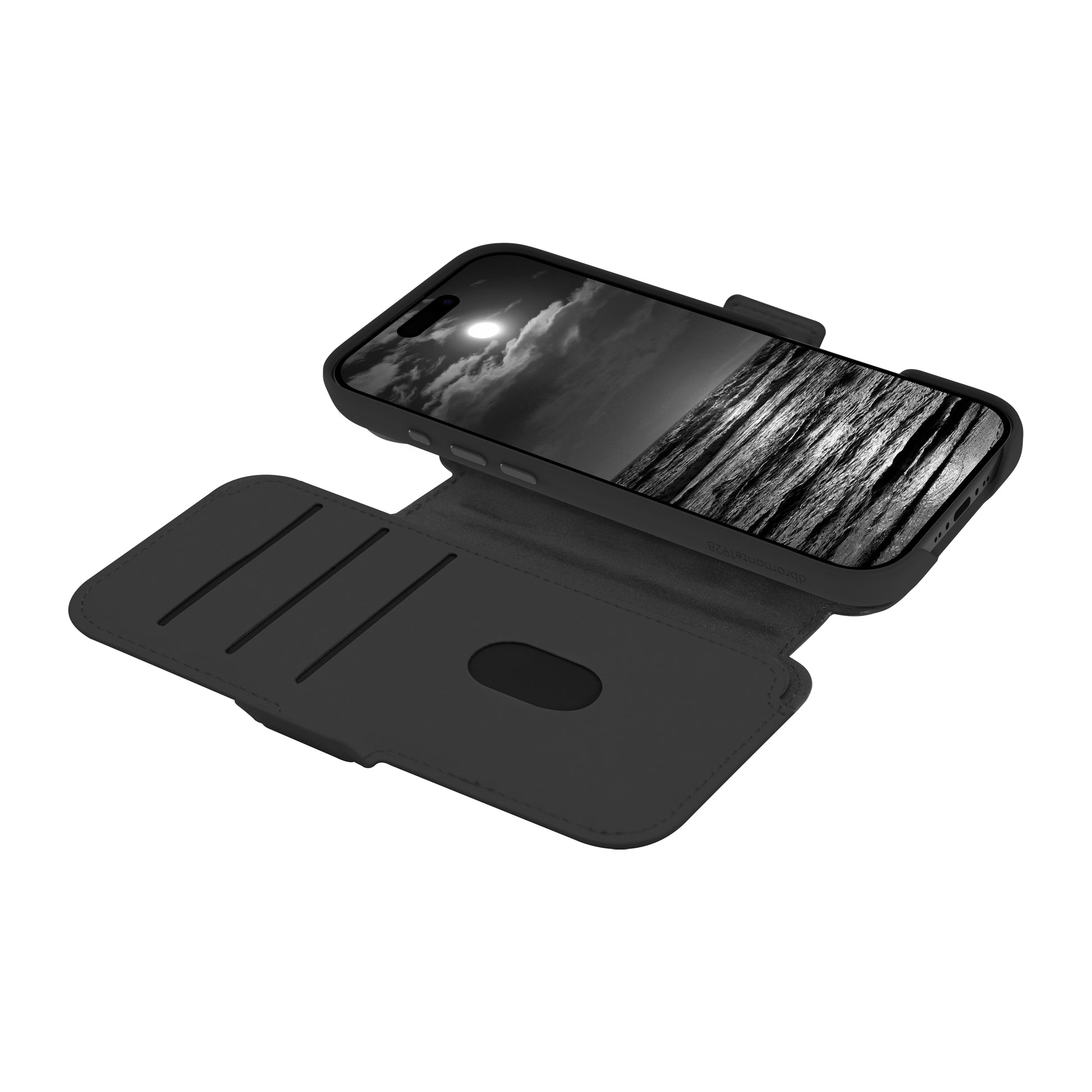dbramante1928 Lynge MS ICON Wallethülle – für Apple iPhone 17 Air, 3 Kartenfächer, Kunststoff, Schwarz