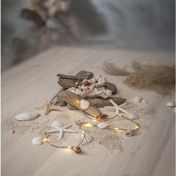 Star Trading Lichterkette Seaside – Starterset, 0,9 m, 0,05 W, Warmweiss, Beige, Batteriebetrieb, 2× AA