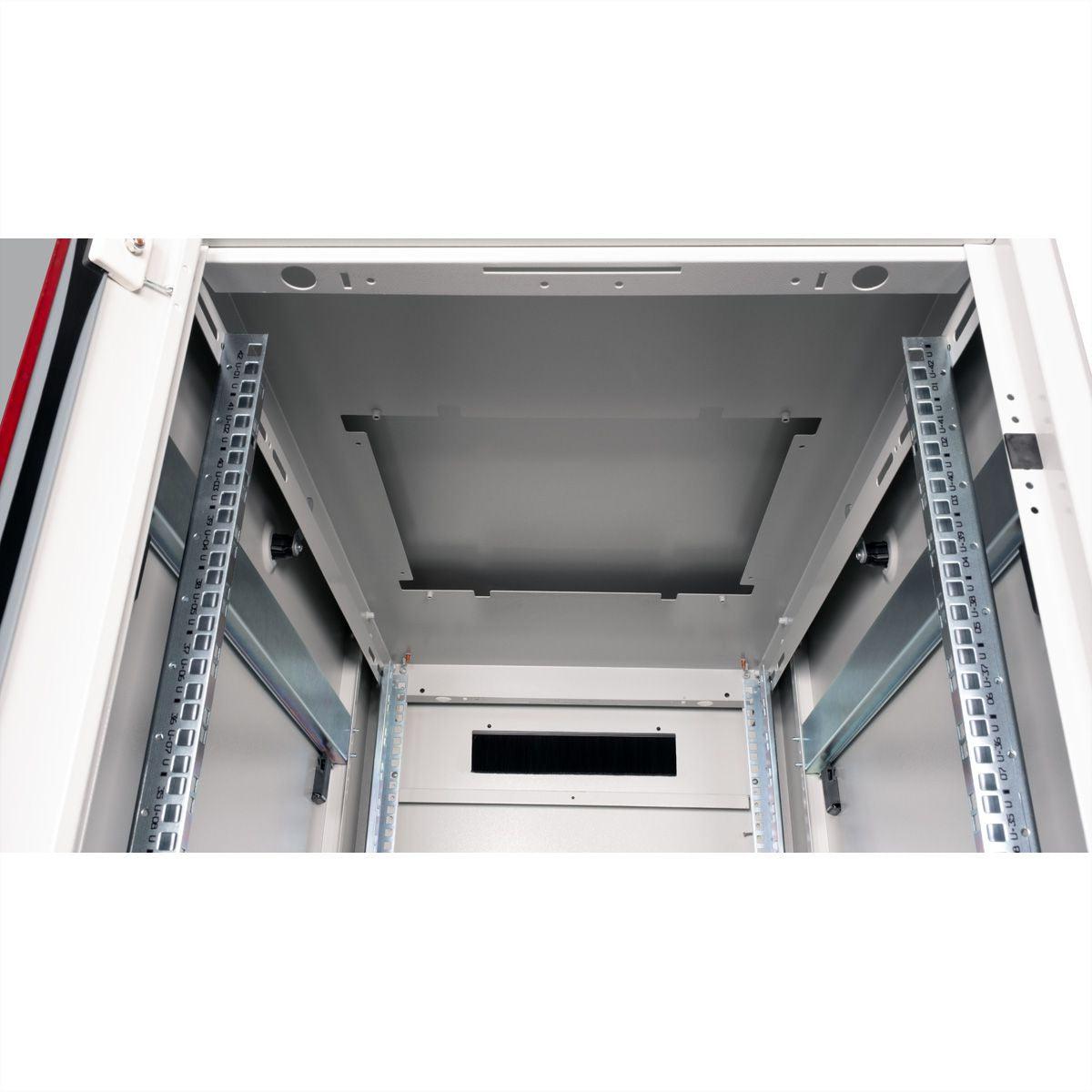 ROLINE Pro – 19" Netzwerkschrank 42U, IP20, abschliessbar, 600 × 1000 × 2053 mm, lichtgrau, Stahl