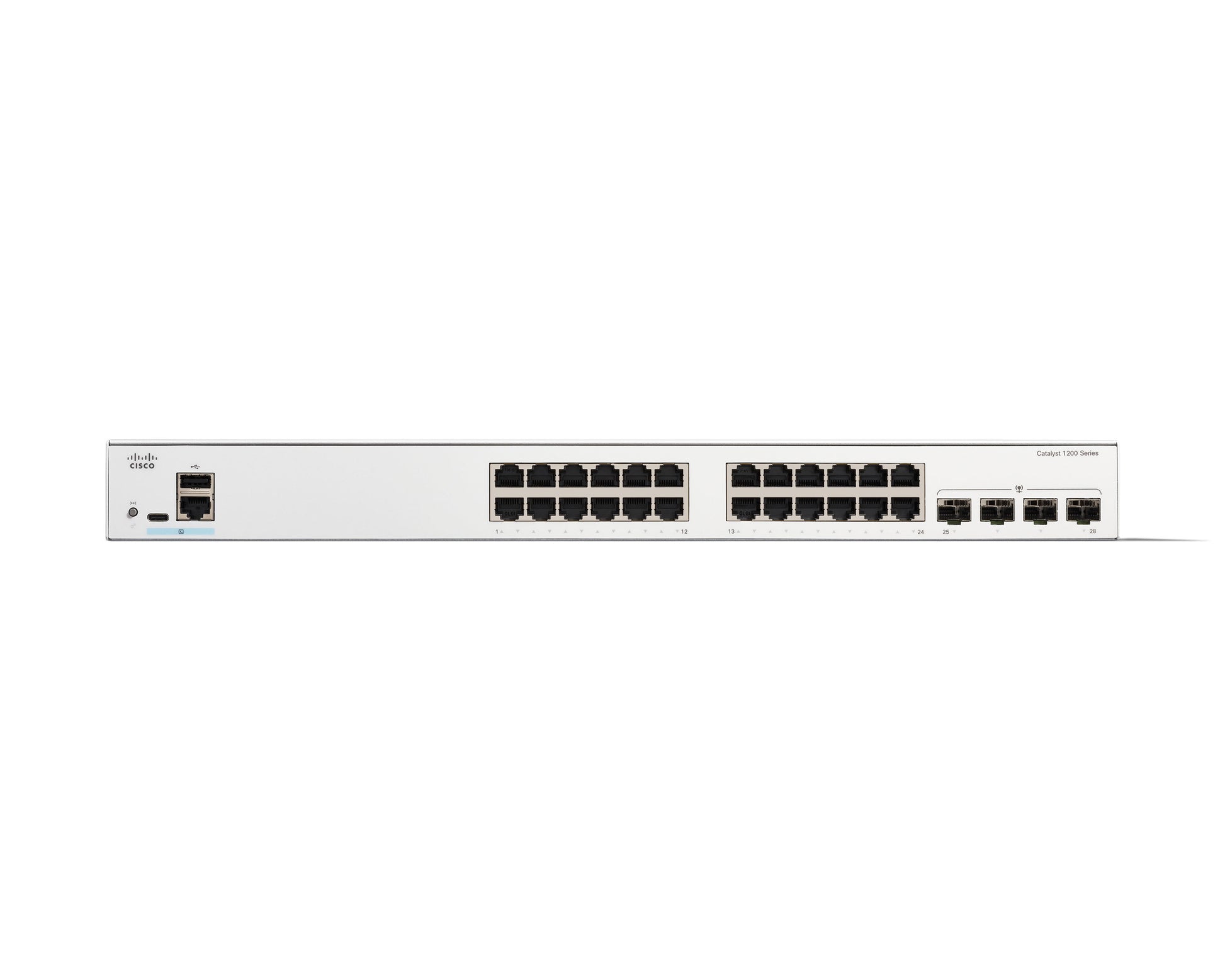 Cisco C1200-24T-4G – Managed Switch – 24×GbE, 4×SFP, L2/L3