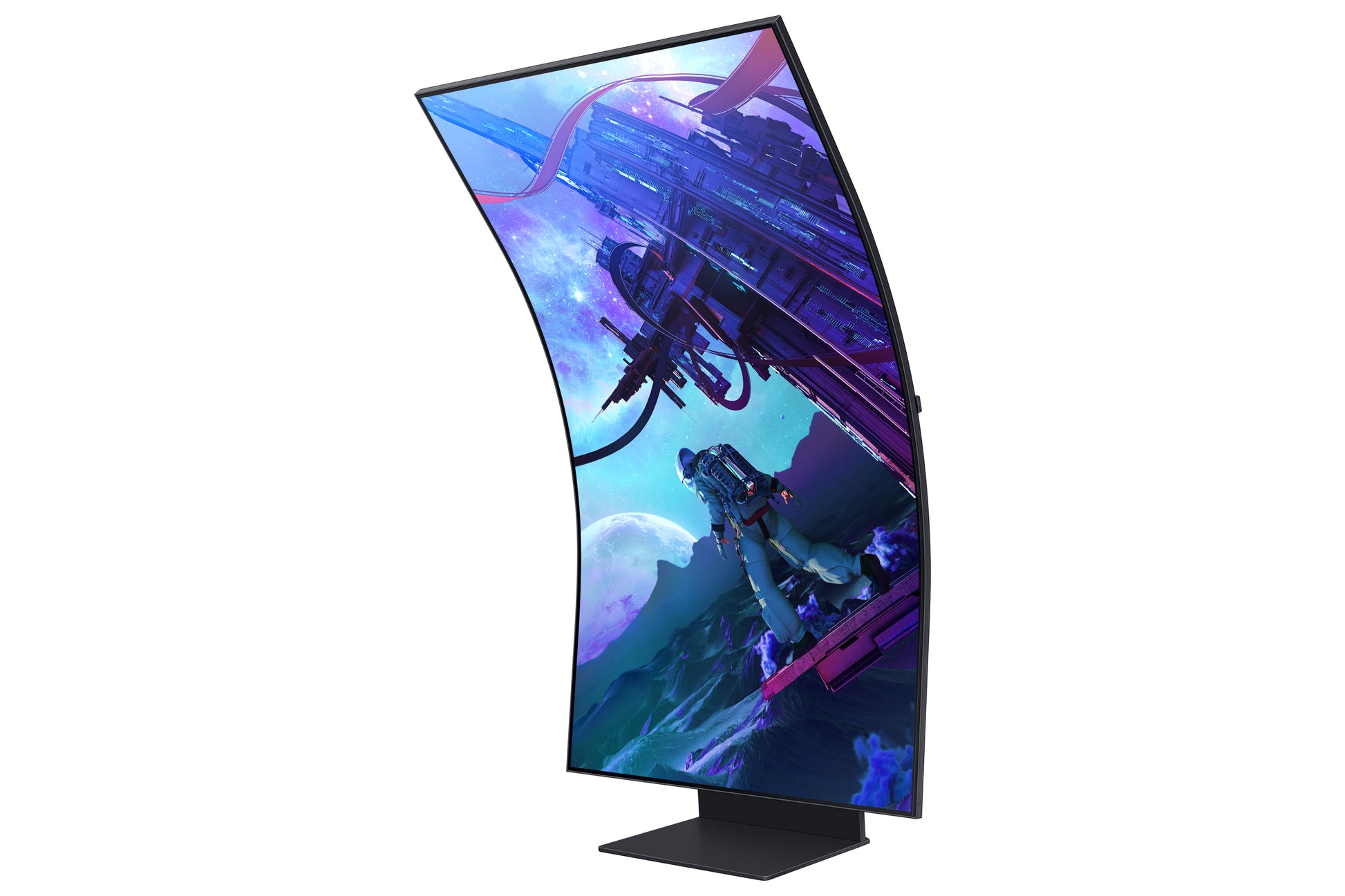 Samsung Odyssey Ark G97NC – Monitor, 55", VA, Mini-LED, 165 Hz, 600 cd/m², Tizen, Schwarz