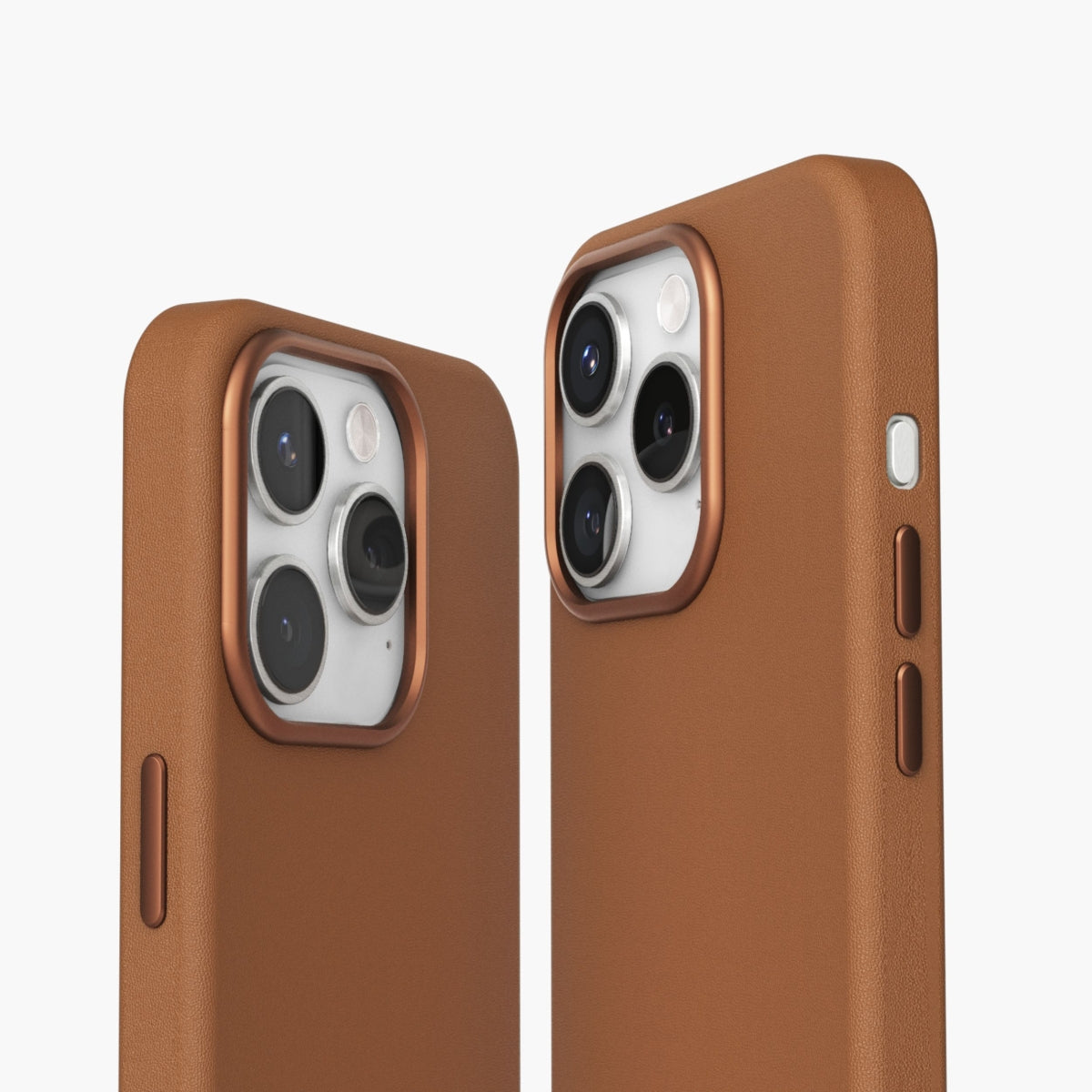 Vonmählen Backcover Like Leather – für Apple iPhone 16 Pro – braun – Kunstleder – MagSafe-kompatibel