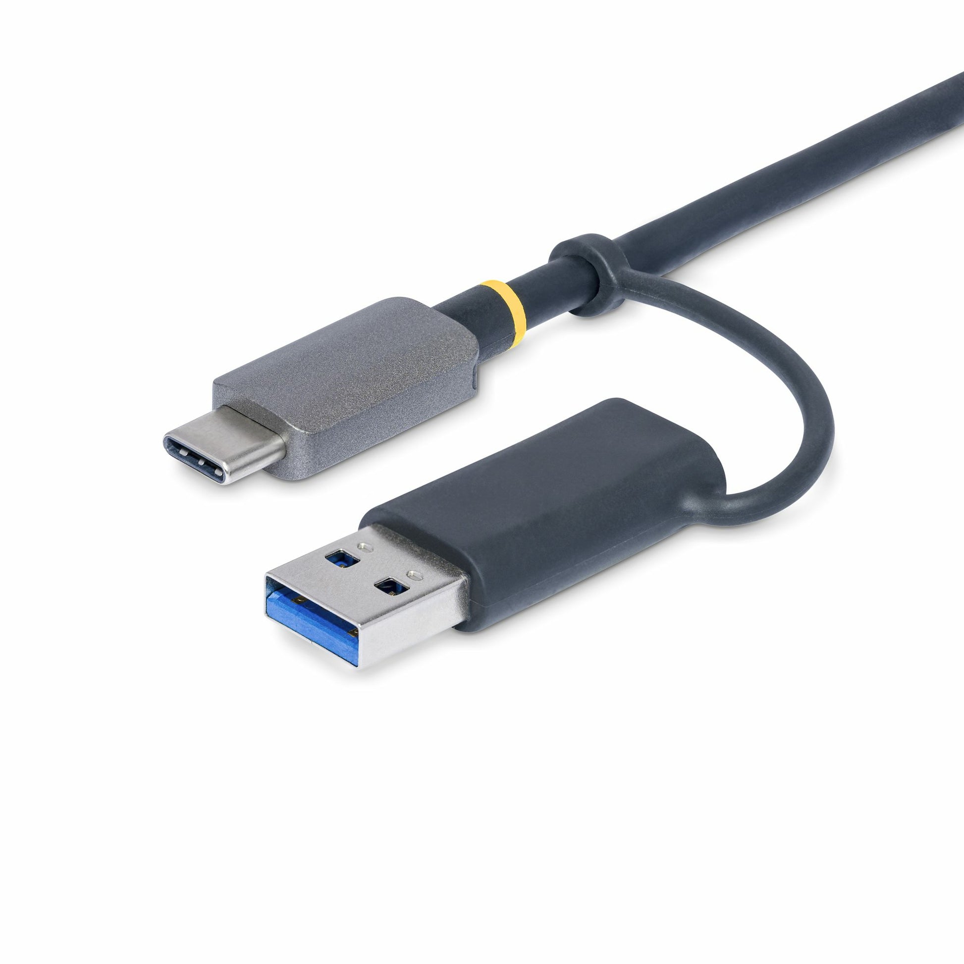 StarTech.com FCREADMICRO3V2 – 3‑Slot USB‑C Kartenleser, USB 3.2 Gen 1, 5 Gbit/s, inkl. USB‑A‑Adapter, Grau