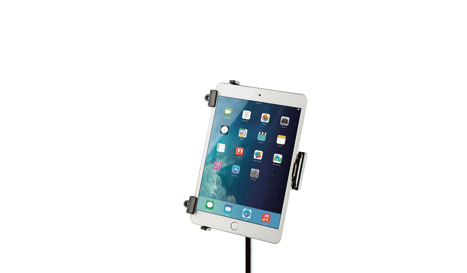 König & Meyer Tablet-Tischhalterung – für iPad Air 2, 9,7" – Höhenverstellbar, Schwenkbar 90° – Schwarz
