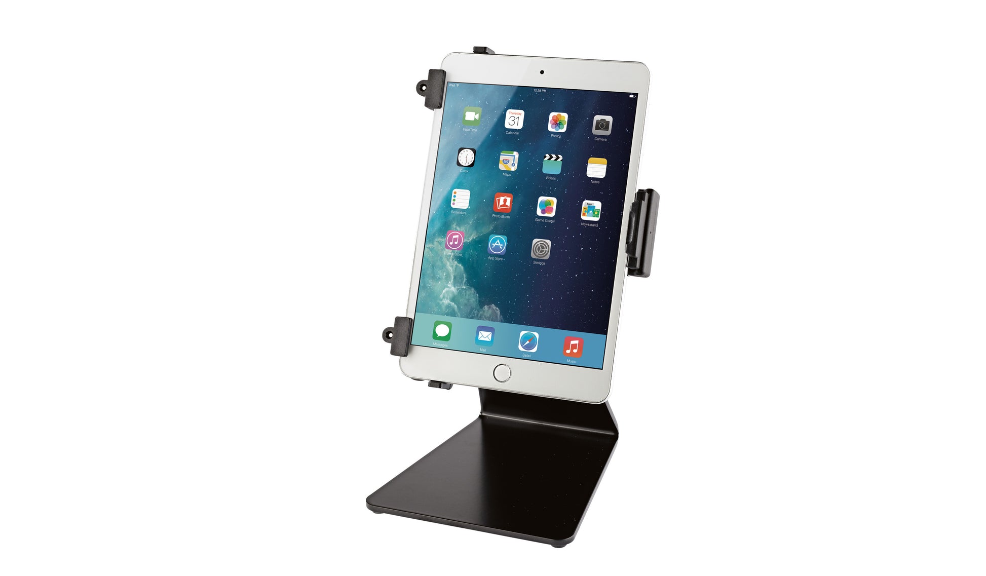 König & Meyer Tablet-Tischhalterung – für iPad Pro 9,7" – Höhenverstellbar, 90° drehbar – Schwarz
