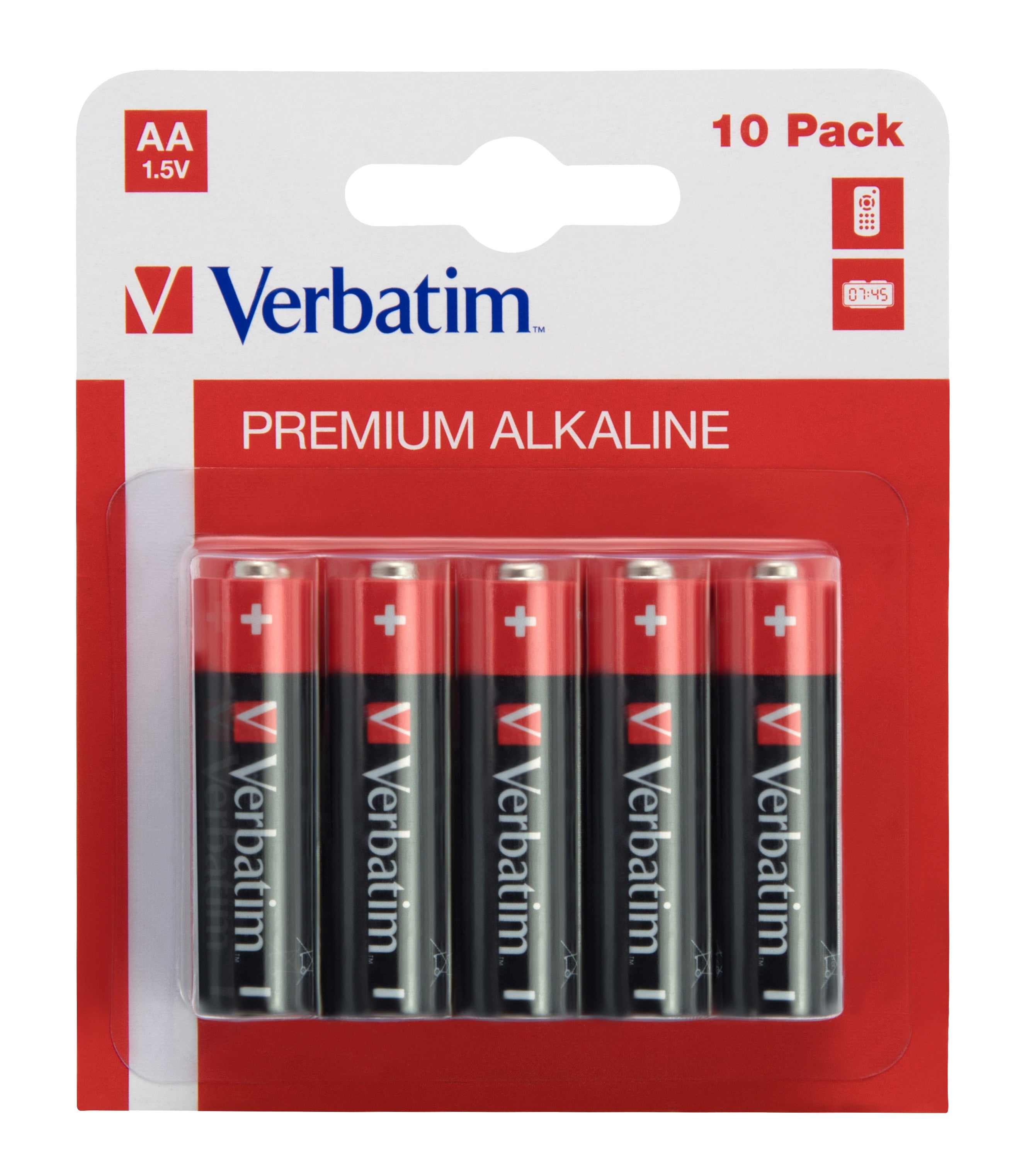 Verbatim AA Batterien, Alkaline, 1,5 V – 10 Stk.