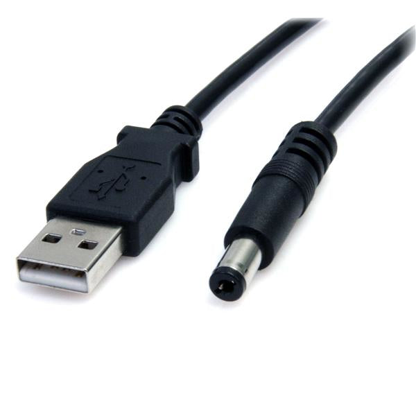 StarTech.com Spezial Stromkabel – USB-A zu Barrel (Typ M), 0,9 m, 5 V, schwarz