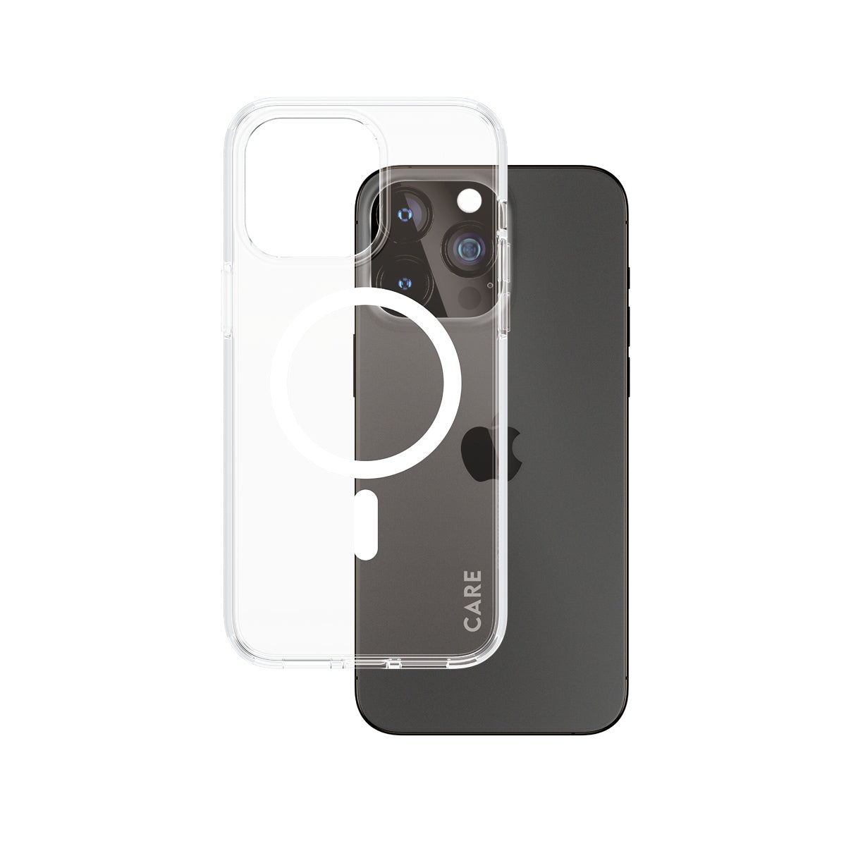 PanzerGlass CARE Flagship Backcover – für Apple iPhone 15 Pro Max, Transparent, bis 4,8 m Sturzsicher