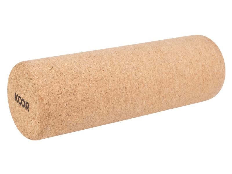 KOOR Faszienrolle – Ø 10 cm × 30 cm – Holz – Kork