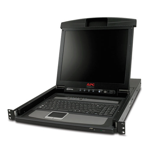 APC AP5808 – 17" Rack-LCD-Konsole – 8-Port analoger KVM-Switch, USB, Touchpad – 1U