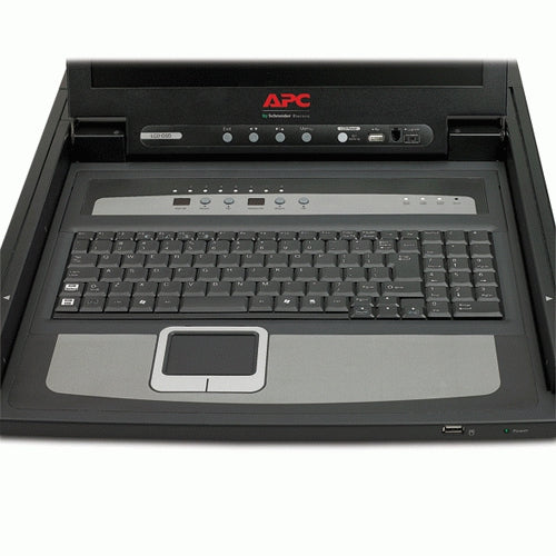 APC AP5808 – 17" Rack-LCD-Konsole – 8-Port analoger KVM-Switch, USB, Touchpad – 1U